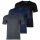 BOSS Herren T-Shirt, 3er Pack - TShirtVN 3P Classic, Unterhemd, V-Neck, Cotton Blau/Grau/Schwarz L
