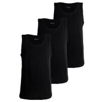 BOSS Mens Tank Top, 3-pack - 3P Classic, vest, no sleeves, round neck, cotton Black L (Large)