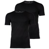 BOSS Mens T-shirt, 2-pack - TShirtRN 2P Modern, vest, crew neck, stretch Black S (Small)