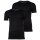 BOSS Mens T-shirt, 2-pack - TShirtRN 2P Modern, vest, crew neck, stretch Black XL (X-Large)