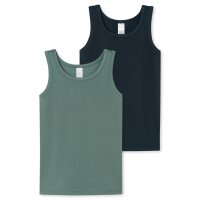 SCHIESSER Boys Undershirt, Pack of 2 - Tanks, sleeveless, jersey, solid color