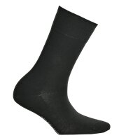 Hudson 2 pair ladies socks, Relax Cotton stocking, Comfort waistband, Unicoloured Black 2,5-4,5 UK
