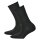 Hudson 2 Paar Damen Socken, Relax Cotton Strumpf, Komfortbund Schwarz 35-38