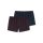 SCHIESSER mens boxer shorts 2-pack - shorts, woven fabric, patterned