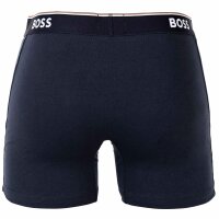 BOSS Herren Boxershorts, 6er Pack - Boxer Briefs 6P Power, Cotton Stretch, Logo Dunkelblau L