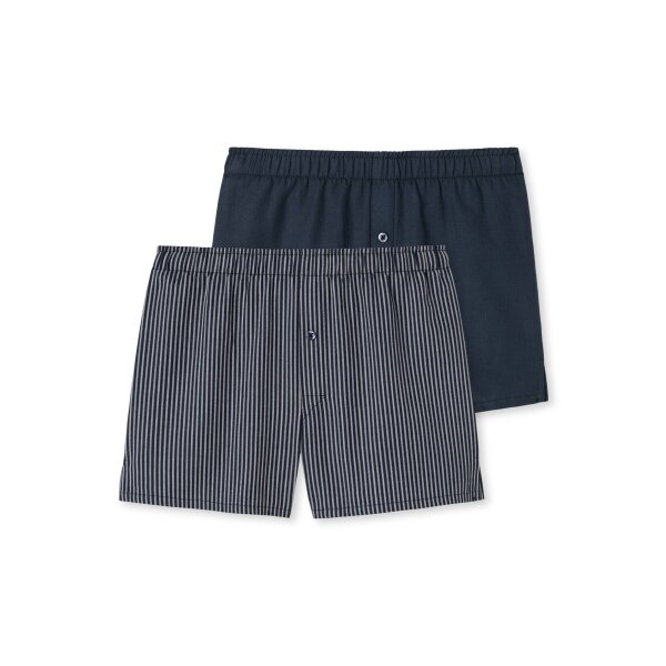 SCHIESSER Jungen Webboxer, 2er Pack - Boxershorts, Baumwolle