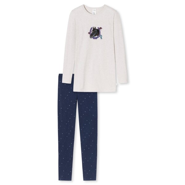 SCHIESSER Girls Pajamas - Nightwear, Pajamas, Cotton, Horse, long