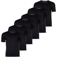 BOSS Mens T-shirt, 6-pack - RN 6P Classic, round neck, short sleeve, cotton, plain Black S (Small)