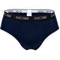 HOM Herren Mini Briefs, 3er Pack - Boxerline #2, Slips, Unterhose Schwarz/Grau/Blau M