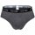 HOM Herren Mini Briefs, 3er Pack - Boxerline #2, Slips, Unterhose Schwarz/Grau/Blau M