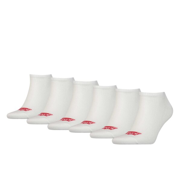 LEVIS Unisex 6-Pack Sports Socks - Low Cut BATWING, Logo, ECOM