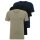 BOSS Mens T-shirt, 3-pack - RN 3P Classic, round neck, short sleeve, cotton, plain