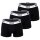 BOSS Herren Trunks, 3er Pack - 3P Power, Boxershorts, Cotton Stretch, Logo, uni Schwarz/Weiß M