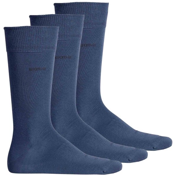 BOSS Mens Socks, 3 Pack - 3P RS Uni Colors CC, Finest Soft Cotton, Cotton Mix Blue 39-42 (UK 5-8)