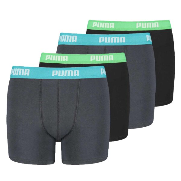 PUMA Boys Boxer Shorts, 4 Pack - Basic Boxer ECOM, Cotton Stretch, Everyday