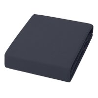JOOP! fitted Sheet - Maco Jersey, Sheet, plain Dark Grey 200x200cm