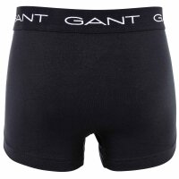GANT Jungen Boxer Shorts, 3er Pack - Trunks, Cotton Stretch, einfarbig  Schwarz 122/128