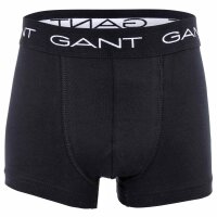 GANT Boys Boxer Shorts, 3-Pack - Trunks, Cotton Stretch, Solid Colour Black 170