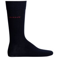 GANT Mens Socks, 6 Pack - D1. Soft Cotton Socks, Stockings, Logo, Plain Blue 40-42 (UK 6.5-8)
