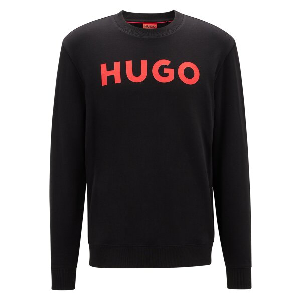 HUGO Mens Sweater - DEM, Sweatshirt, Round neck, French Terry, Logo, Cotton
