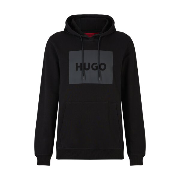 HUGO Mens Hooded Sweatshirt - Duratschi223, Hoodie, French Terry, Cotton Black S (Small)