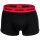 HUGO Herren Boxer Shorts, 3er Pack - Trunks Triplet Pack, Logo, Cotton Stretch Schwarz/Rot M