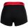 HUGO Herren Boxer Shorts, 3er Pack - Trunks Triplet Pack, Logo, Cotton Stretch Schwarz/Rot M