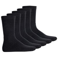 YOURBASICS Herren Socken, 10er Pack - Arbeitssocken, Hochwertige Baumwollmischung, einfarbig Schwarz 43-46