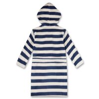 Sanetta Boys Bathrobe - Swimwear, Cotton, Hood, Pocket, Stripes Blue/White 104