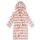 Sanetta Girls Bathrobe - Swimwear, Cotton, Hood, Pocket, Stripes Pink/White 176