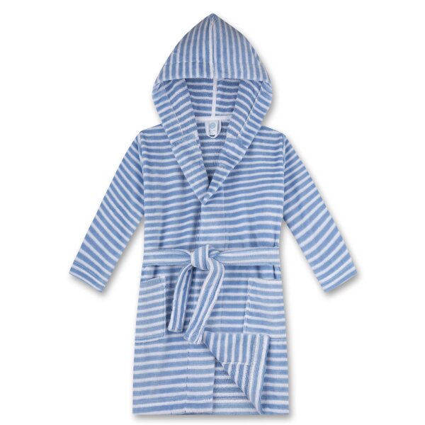 Sanetta Children bathrobe - swimwear, cotton, hood, pocket, stripes