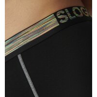 Sloggi Mens Long Boxer Shorts, 6 Pack - GO ABC NATURAL H Short, Organic Cotton Black S (Small)