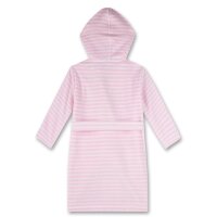 Sanetta Girls Bathrobe - Swimwear, Cotton, Hood, Pocket, Stripes Pink/White 104