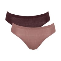 Sloggi Womens Briefs High Leg, 2-pack - Underwear, Panties, ZERO +Motion Ultra High Leg C2P, Polyester, Logo, Solid Color