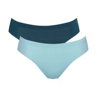 Sloggi Womens Briefs High Leg, 2-pack - Underwear, Panties, ZERO +Motion Ultra High Leg C2P, Polyester, Logo, Solid Color
