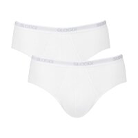 Sloggi Herren Slips, 2er Pack - Basic Midi, Unterwäsche, Unterhose, Baumwolle, Logo, einfarbig