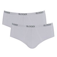 Sloggi Herren Slips, 2er Pack - Basic Midi, Unterwäsche, Unterhose, Baumwolle, Logo, einfarbig