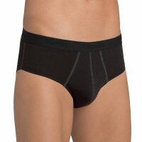Sloggi Herren Slips, 2er Pack - 24/7 Midi, Unterwäsche, Unterhose, Baumwolle, Logo, einfarbig Schwarz XL
