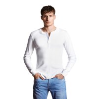 SCHIESSER Revival Mens Shirt - long Sleeve, Undershirt, Karl-Heinz White S (Small)