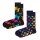 Happy Socks Unisex Socks, 2-pack - Classic Crew, Organic Cotton, Mix of Colours