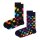 Happy Socks Unisex Socken, 2er Pack - Classic Crew, Organic Cotton, Farbmix Cat 36-40