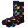 Happy Socks Unisex Socks, 2-pack - Classic Crew, Organic Cotton, Mix of Colours Cat 36-40 (UK 4-7)