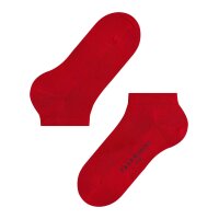 FALKE Herren Sneaker - Cool 24/7, Socken, Klimaaktivsohle, Unifarben Rot 39-40