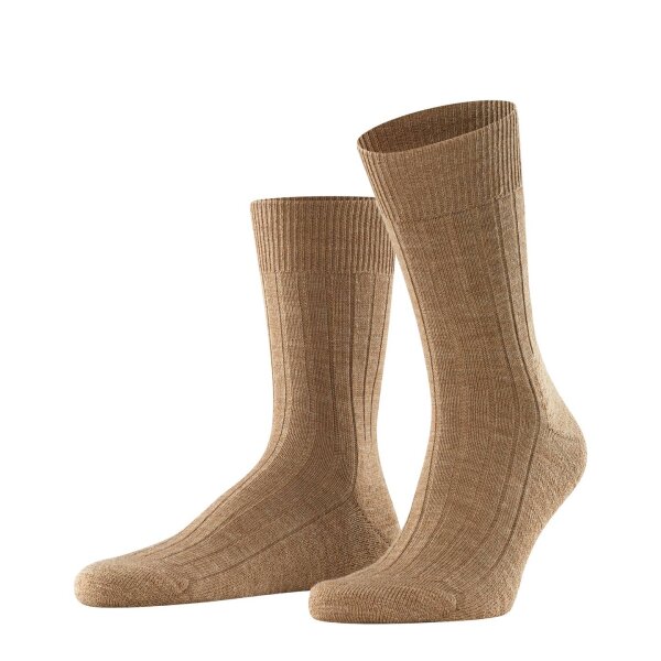 FALKE Men Socks - Carpet in Shoe, Merino Wool, plain Colours Brown 41-42 (UK 7-8)