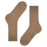 FALKE Men Socks - Carpet in Shoe, Merino Wool, plain Colours Brown 41-42 (UK 7-8)