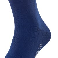 FALKE Herren Socken - Cool 24/7, Businessstrumpf, Kurzstrumpf, Uni Blau 45-46