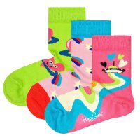 Happy Socks Kinder Socken unisex, 3er Pack - Geschenkbox, Bio-Baumwolle, Farbmix