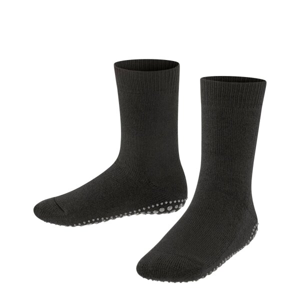 FALKE Kids Stopper Socks - Catspads, Anti-slip, Socks, Full Sole, Merino Wool Black 27-30