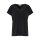 Femilet Damen Lounge-T-Shirt - Oberteil, Shirt, Modal, Spitze, V-Ausschnitt, kurz, einfarbig
