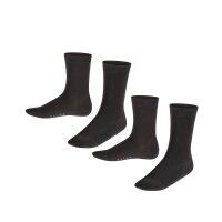 FALKE Kinder Socken, 2er Pack - Happy, Kurzsocken Schwarz...